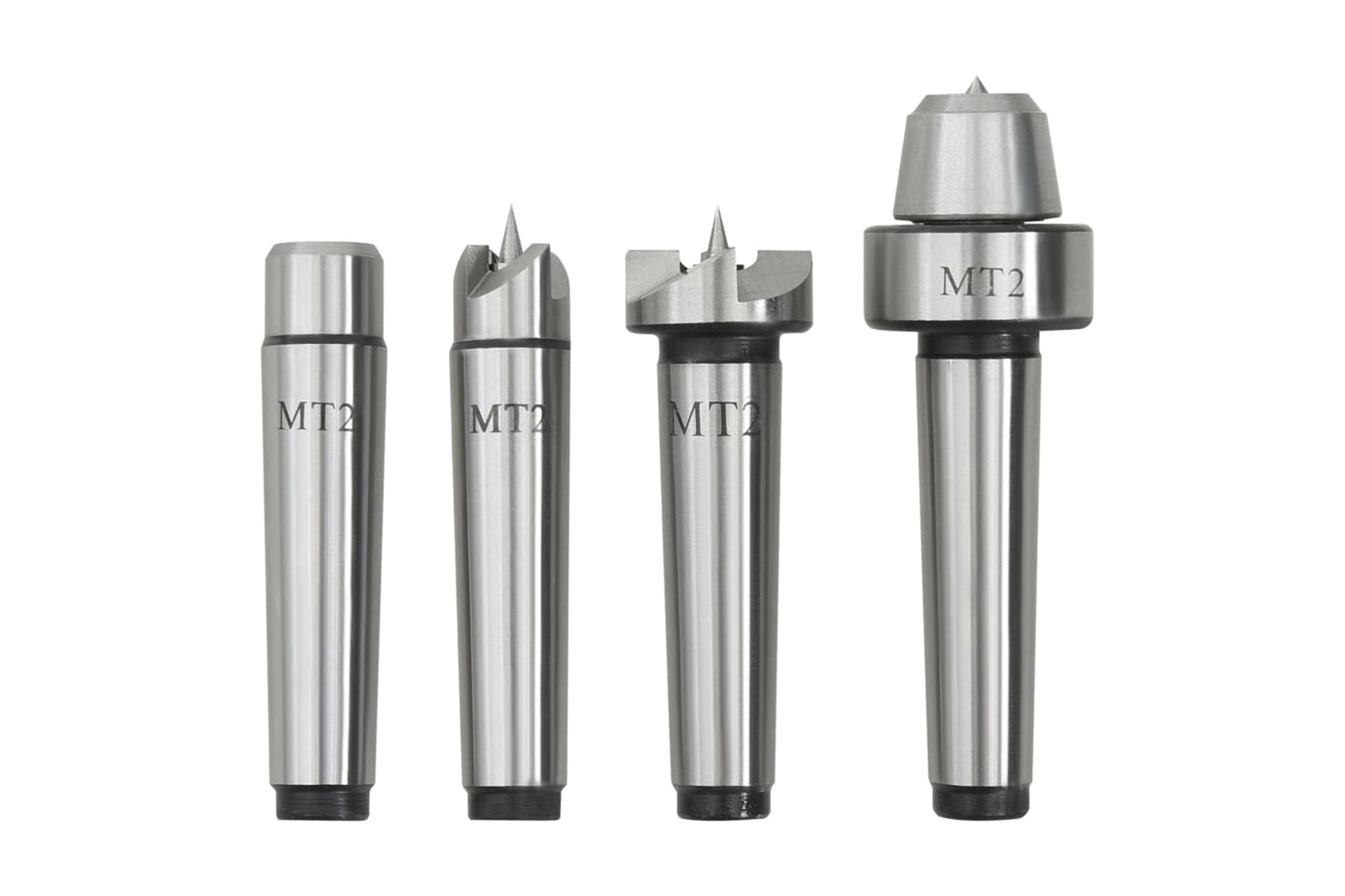 Vidaxl 146687 Wood Lathe Centers 4 Pcs Mt2 Steel-2