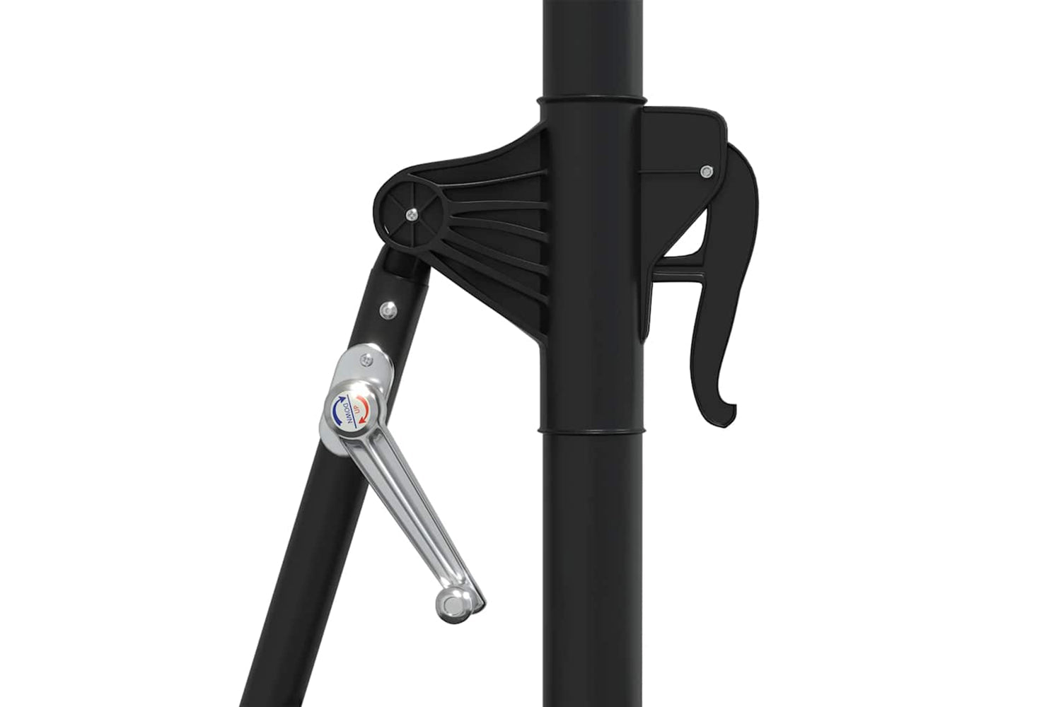Vidaxl 312524 Wall-mounted Parasol With Leds And Metal Pole 300 Cm Anthracite-7