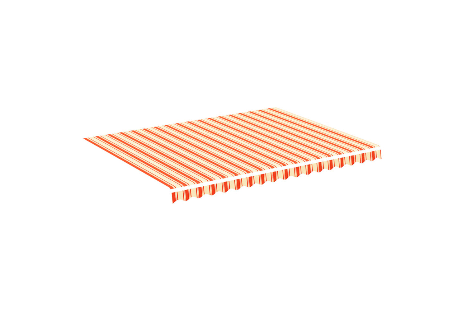 Vidaxl 312017 Replacement Fabric For Awning Yellow And Orange 4x3 M