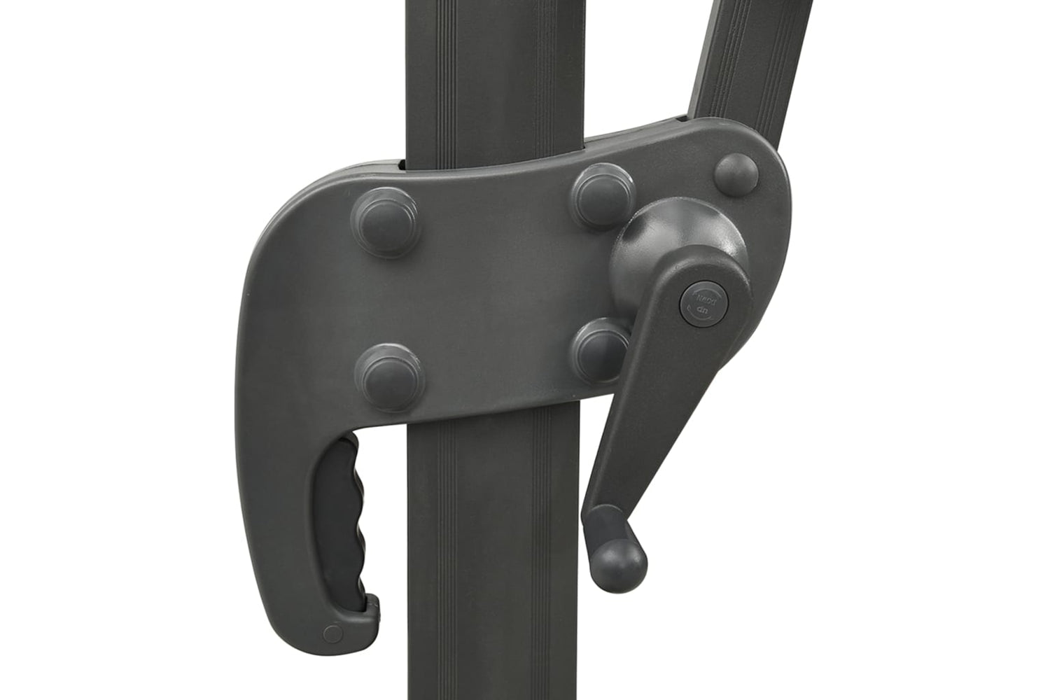 Vidaxl Cantilever Umbrella With Pole And Led Lights Anthracite 300 Cm-8