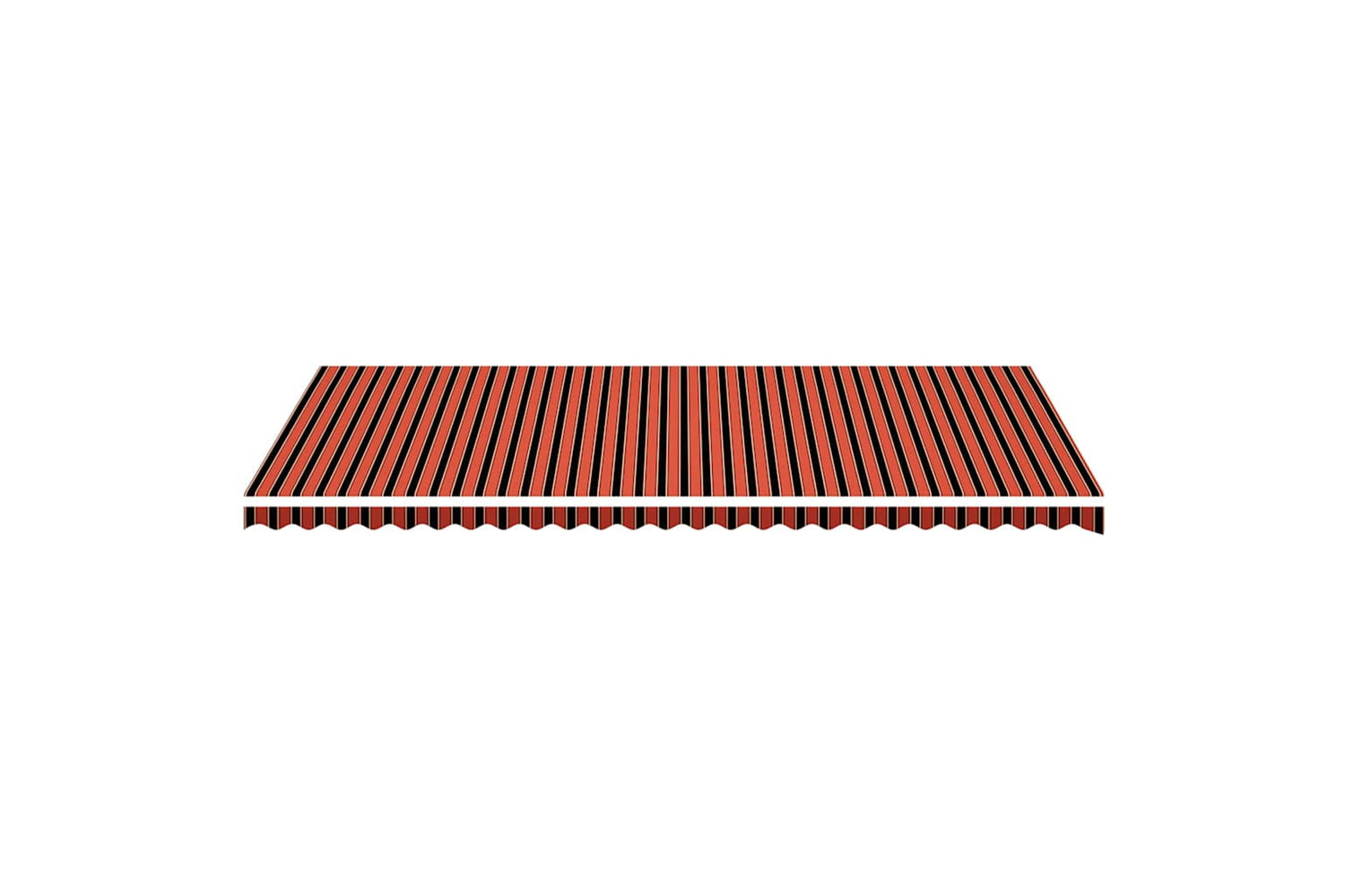 Vidaxl 311964 Replacement Fabric For Awning Orange And Brown 6x3.5 M-2