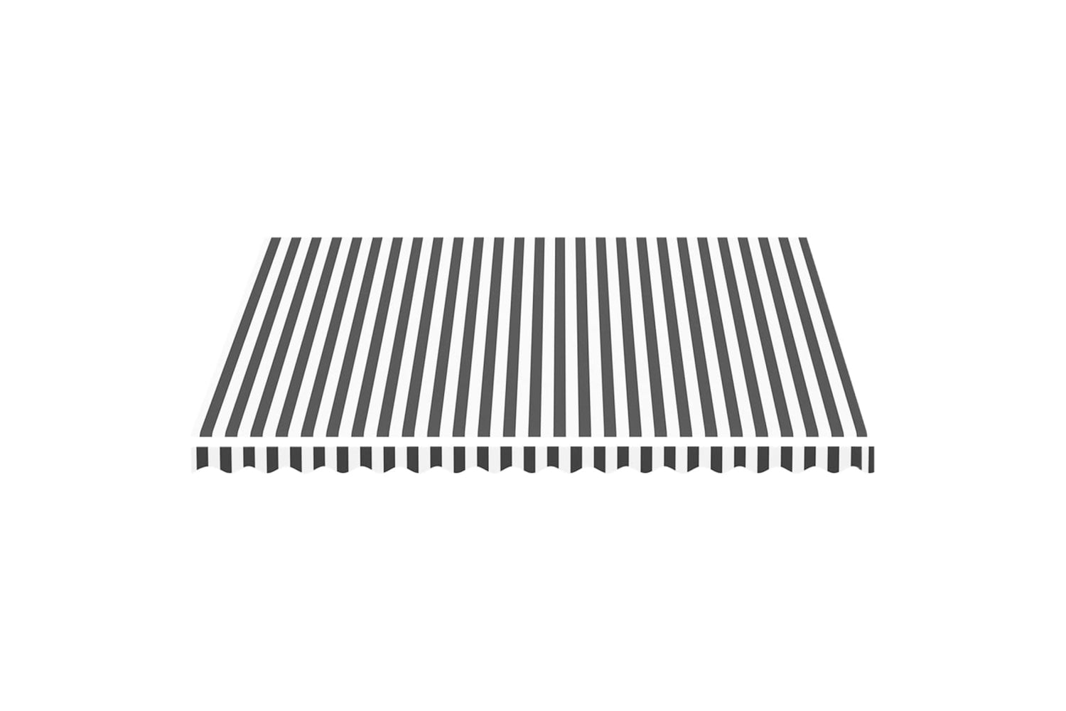 Vidaxl 311988 Replacement Fabric For Awning Anthracite And White 4x3.5 M-2