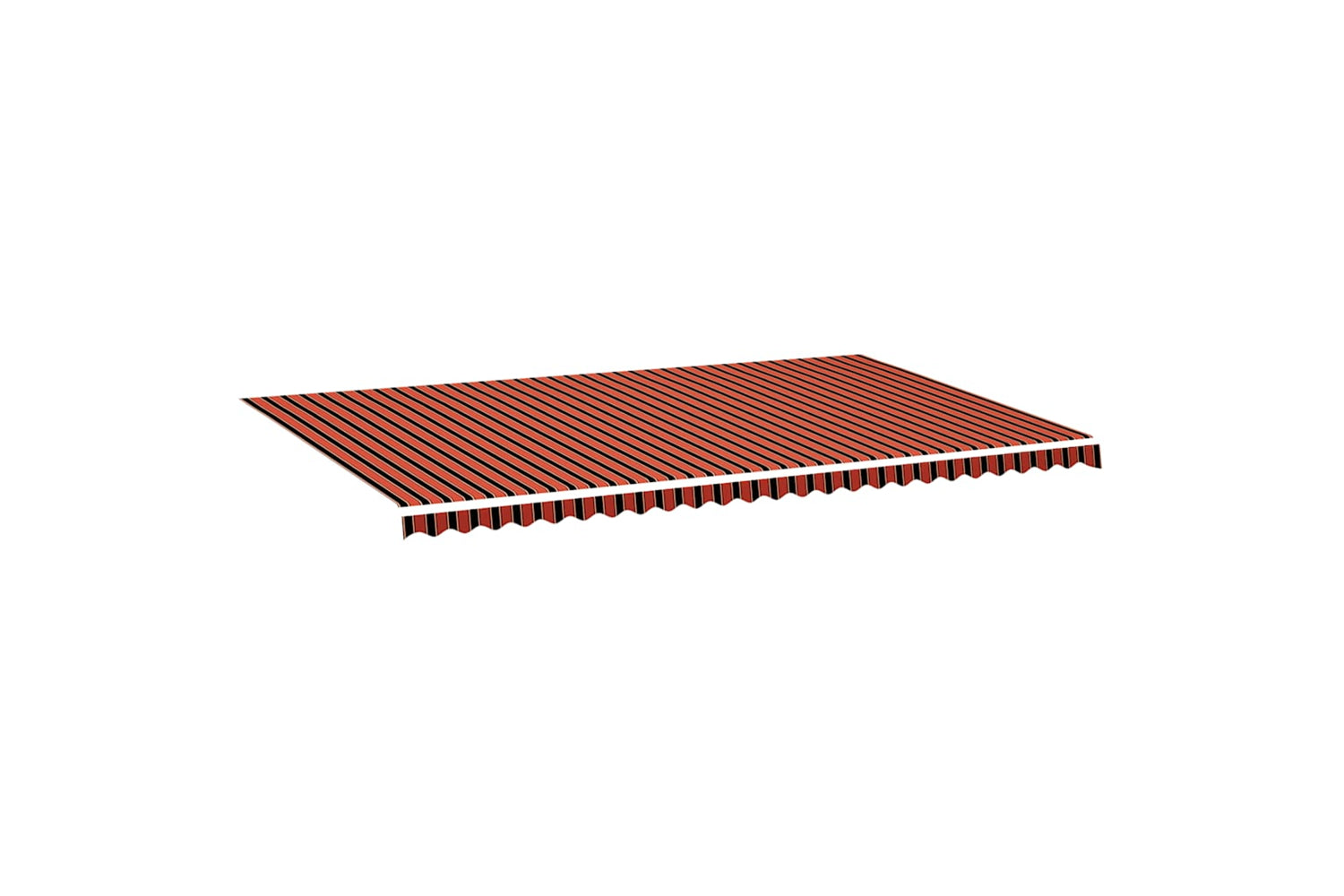 Vidaxl 311964 Replacement Fabric For Awning Orange And Brown 6x3.5 M