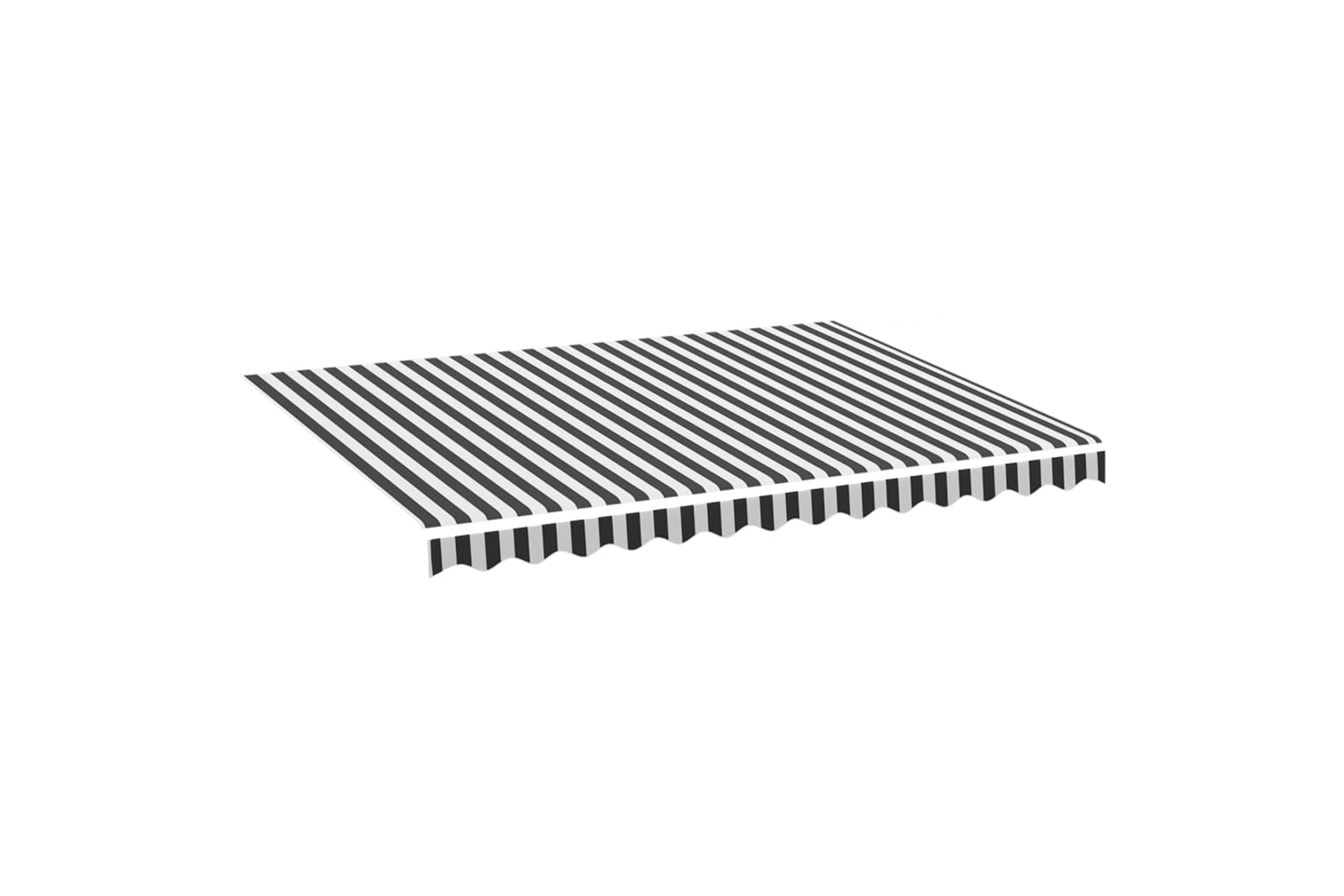 Vidaxl 311986 Replacement Fabric For Awning Anthracite And White 3.5x2.5 M