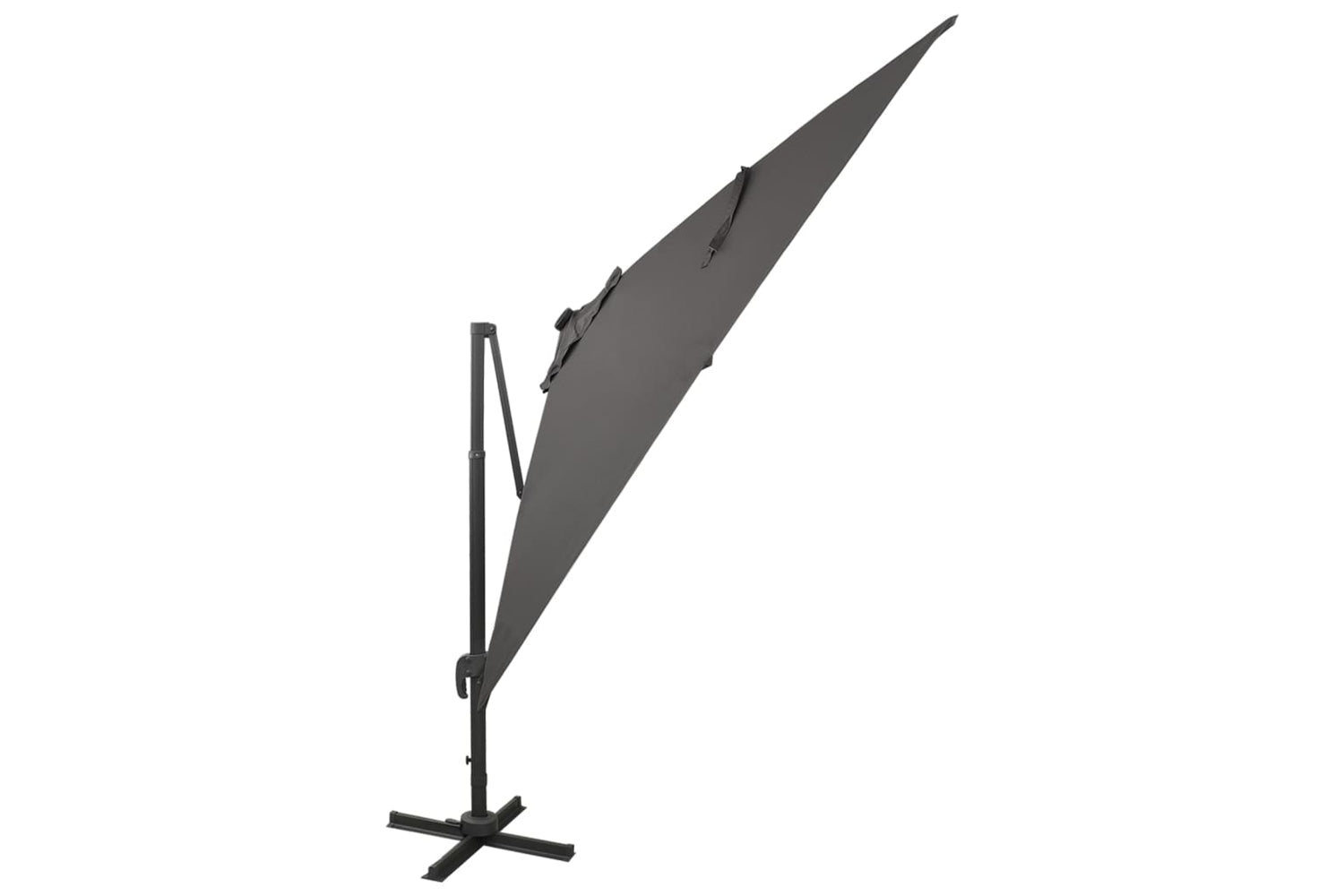 Vidaxl Cantilever Umbrella With Pole And Led Lights Anthracite 300 Cm-2