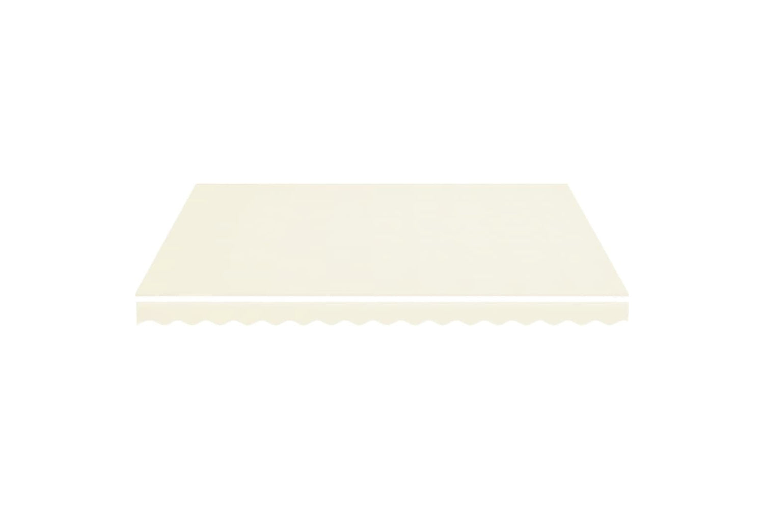 Vidaxl Replacement Fabric For Awning Cream 4x3.5 M-2