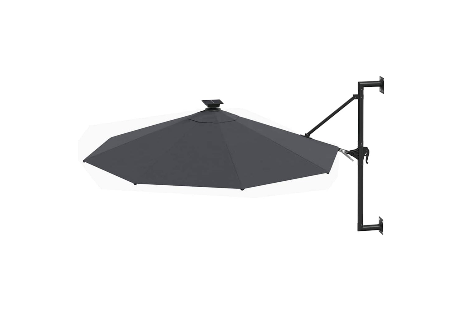 Vidaxl 312524 Wall-mounted Parasol With Leds And Metal Pole 300 Cm Anthracite-3