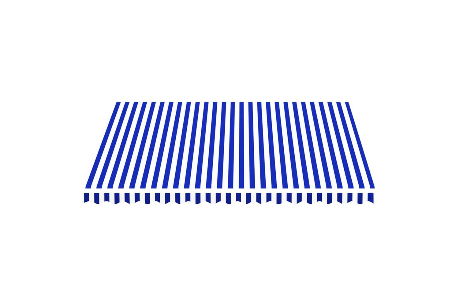 Vidaxl 311918 Replacement Fabric For Awning Blue And White 4x3.5 M-3