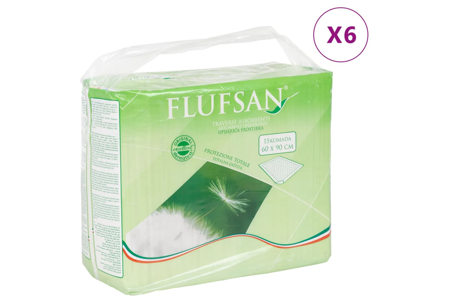 vidaXL 4008050 Flufsan Incontinence Bed Pads 90 Pcs 60x90cm