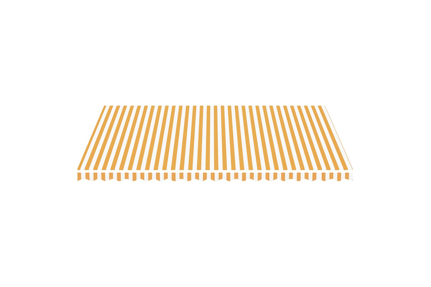 Vidaxl 311942 Replacement Fabric For Awning Yellow And White 5x3.5 M-2