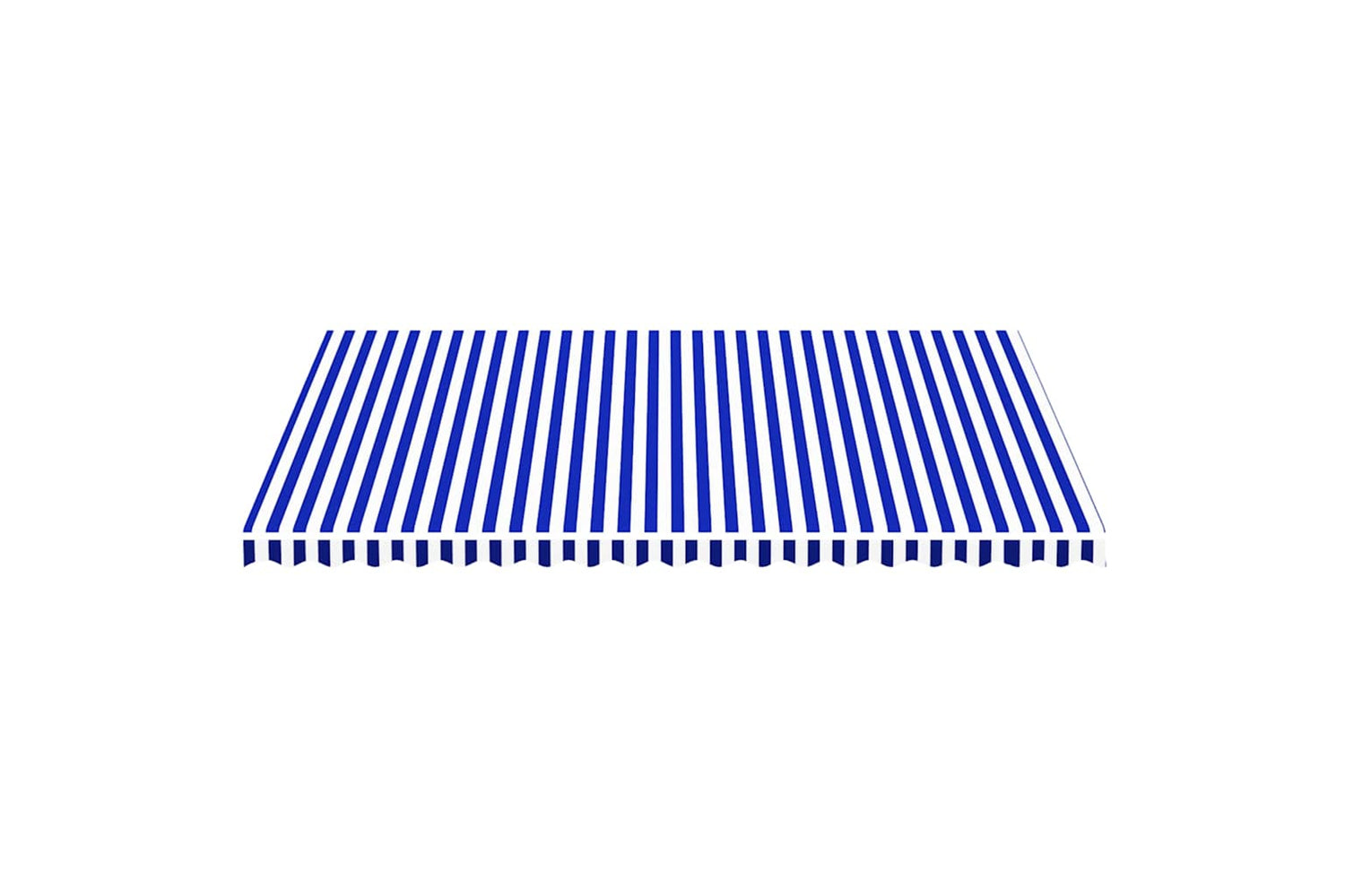 Vidaxl 311922 Replacement Fabric For Awning Blue And White 5x3.5 M-2