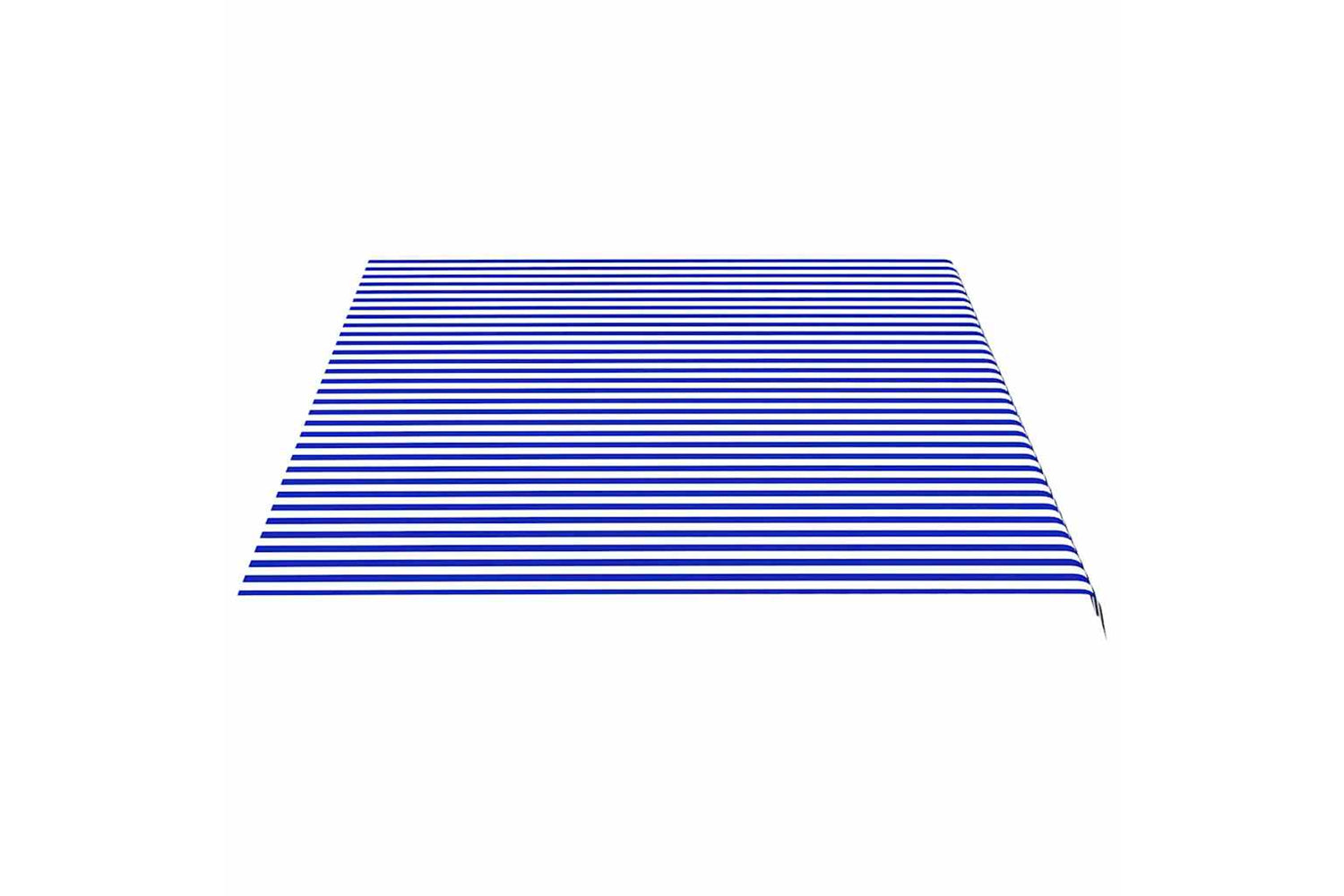 Vidaxl 311922 Replacement Fabric For Awning Blue And White 5x3.5 M-3