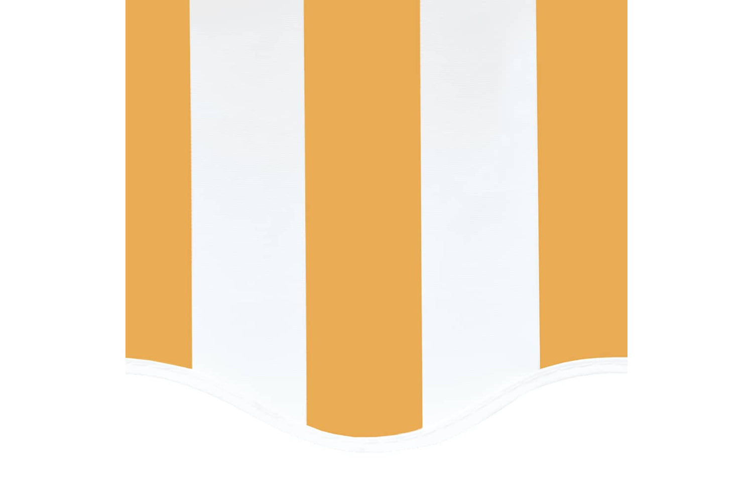 Vidaxl 311942 Replacement Fabric For Awning Yellow And White 5x3.5 M-4