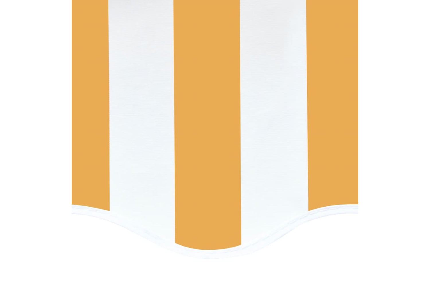 Vidaxl 311940 Replacement Fabric For Awning Yellow And White 4.5x3.5 M-4