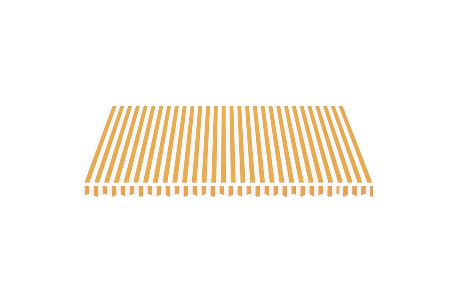 Vidaxl 311940 Replacement Fabric For Awning Yellow And White 4.5x3.5 M-2