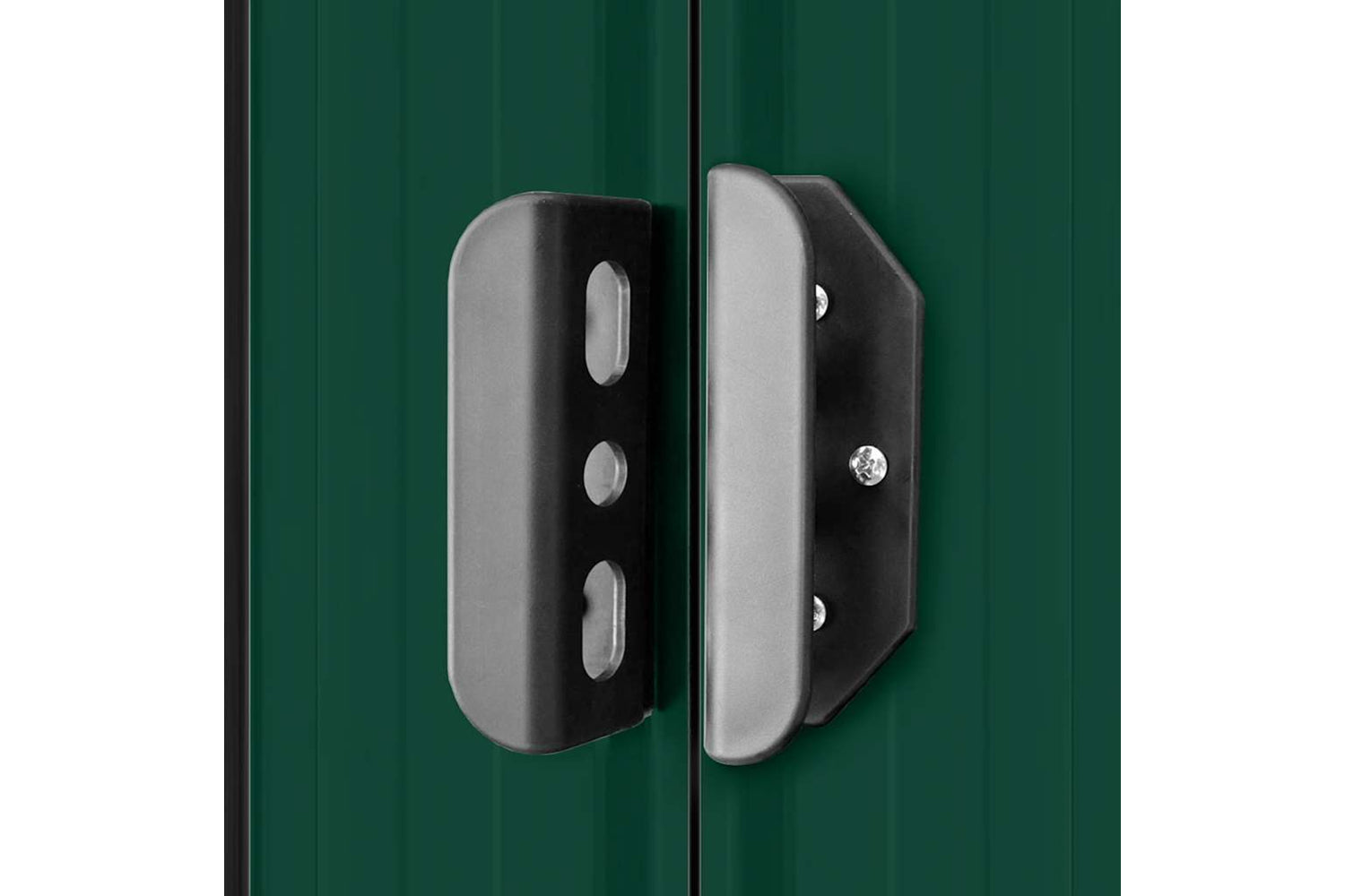 vidaXL 42910 Garden Storage Shed Green Metal 257x205x178cm-8