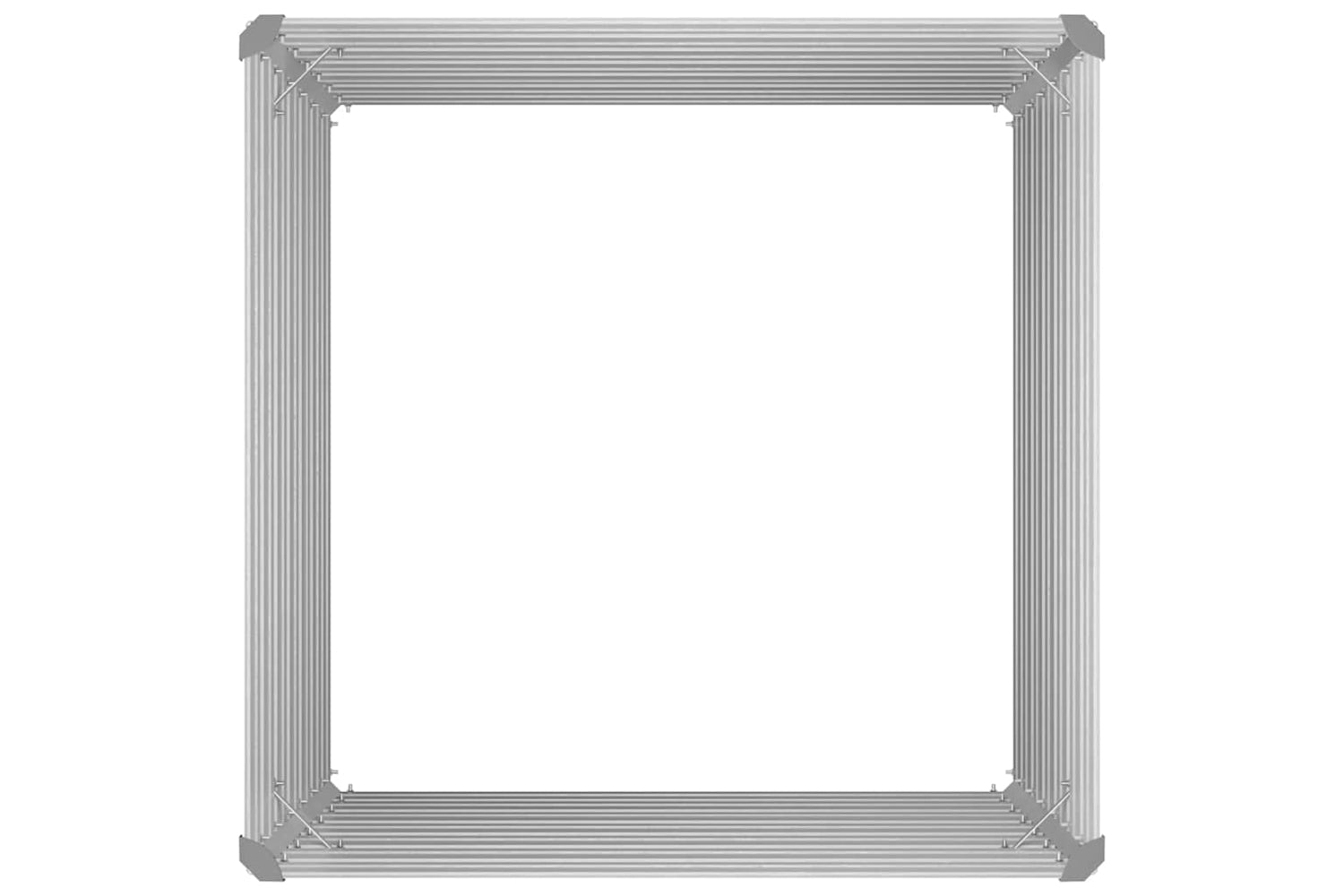 Vidaxl Raised Garden Bed 100x100x77 Cm Galvanised Steel Grey-8