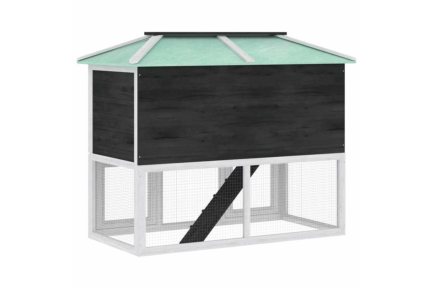 Vidaxl 170344 Animal Rabbit Cage Double Floor Wood-5