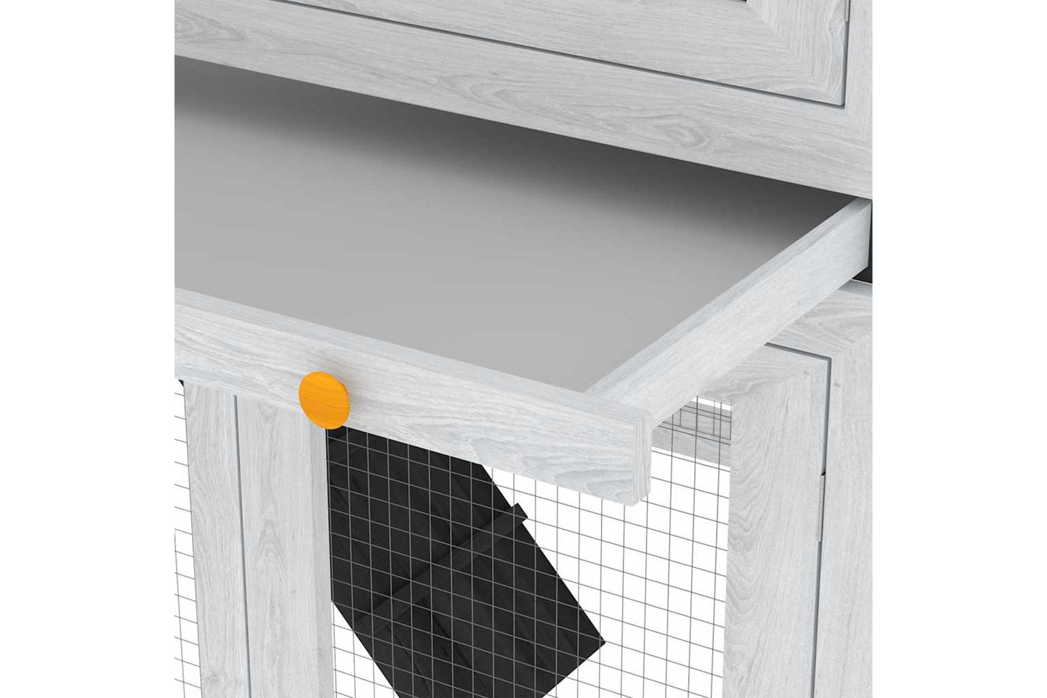 Vidaxl 170344 Animal Rabbit Cage Double Floor Wood-6