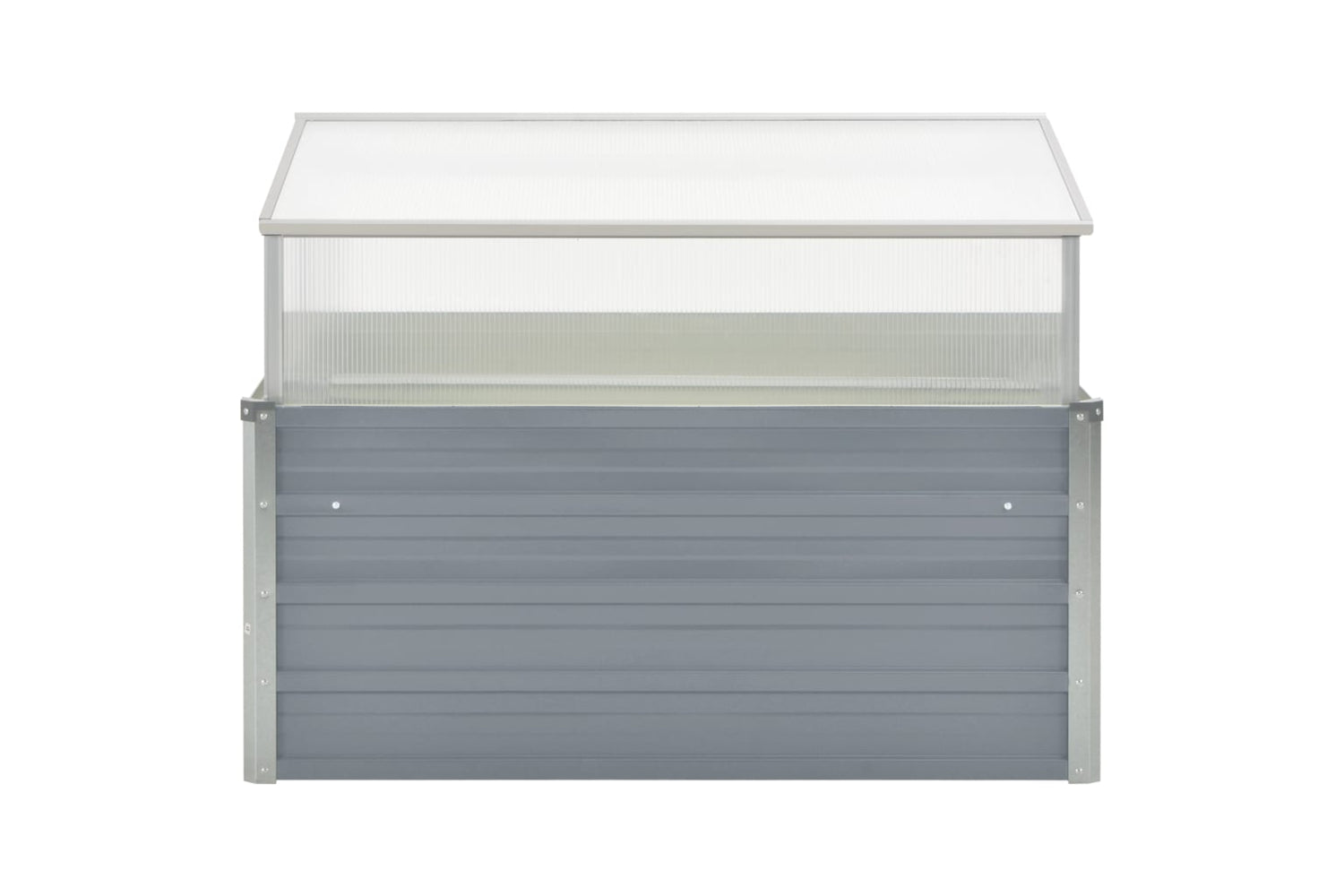 Vidaxl Greenhouse 100x100x85 Cm Galvanised Steel Grey-2