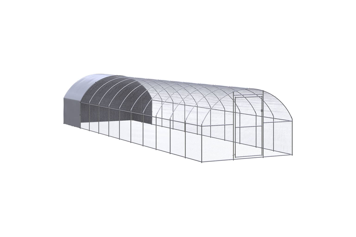 Vidaxl 3095477 Outdoor Chicken Coop 3x12x2 M Galvanised Steel