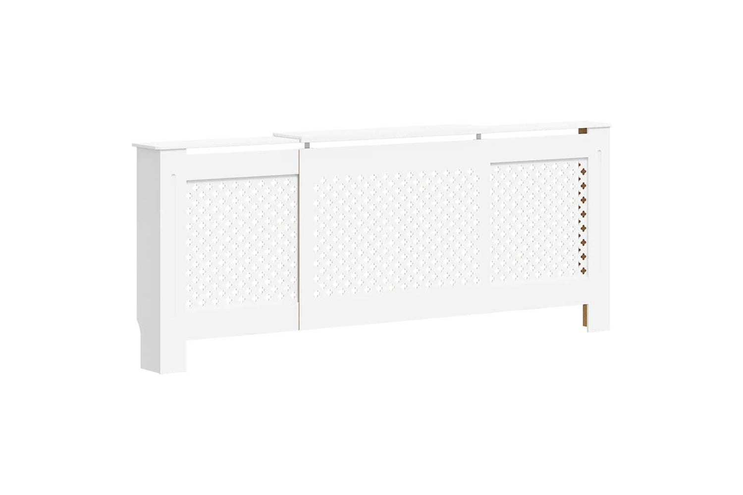 vidaXL Mdf Radiator Cover White 205cm