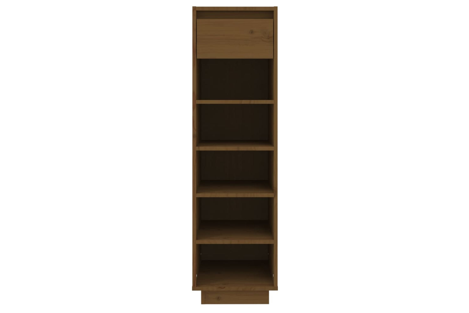 vidaXL Shoe Cabinet Honey Brown 30x34x105cm Solid Wood Pine-2