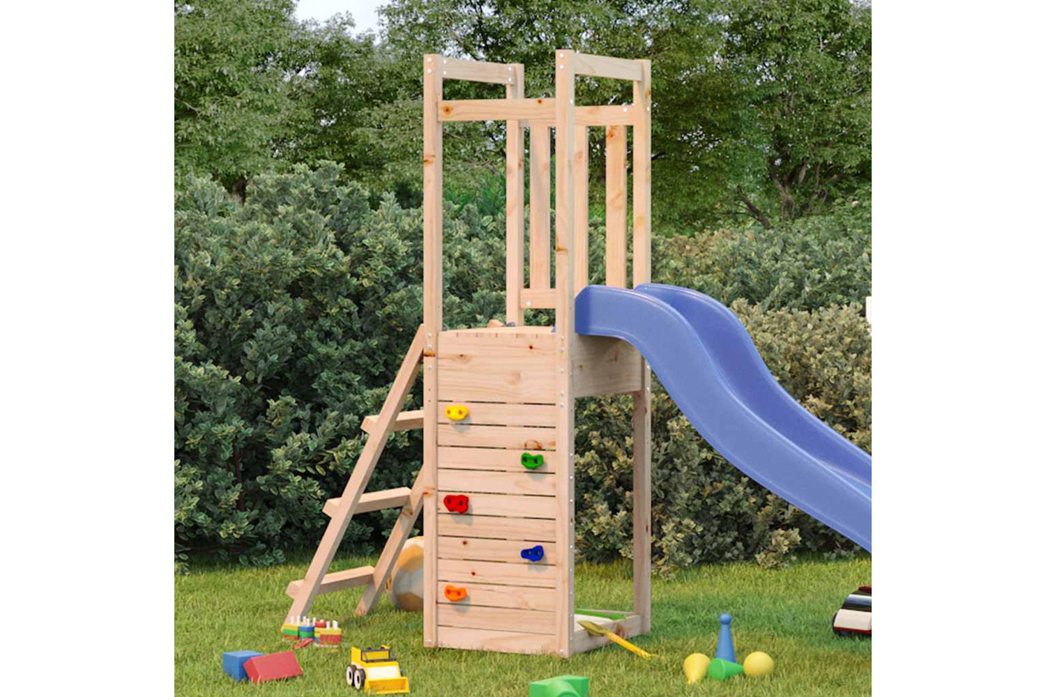 Vidaxl Outdoor Playset 53x46.5x169 Cm Solid Wood Pine-2