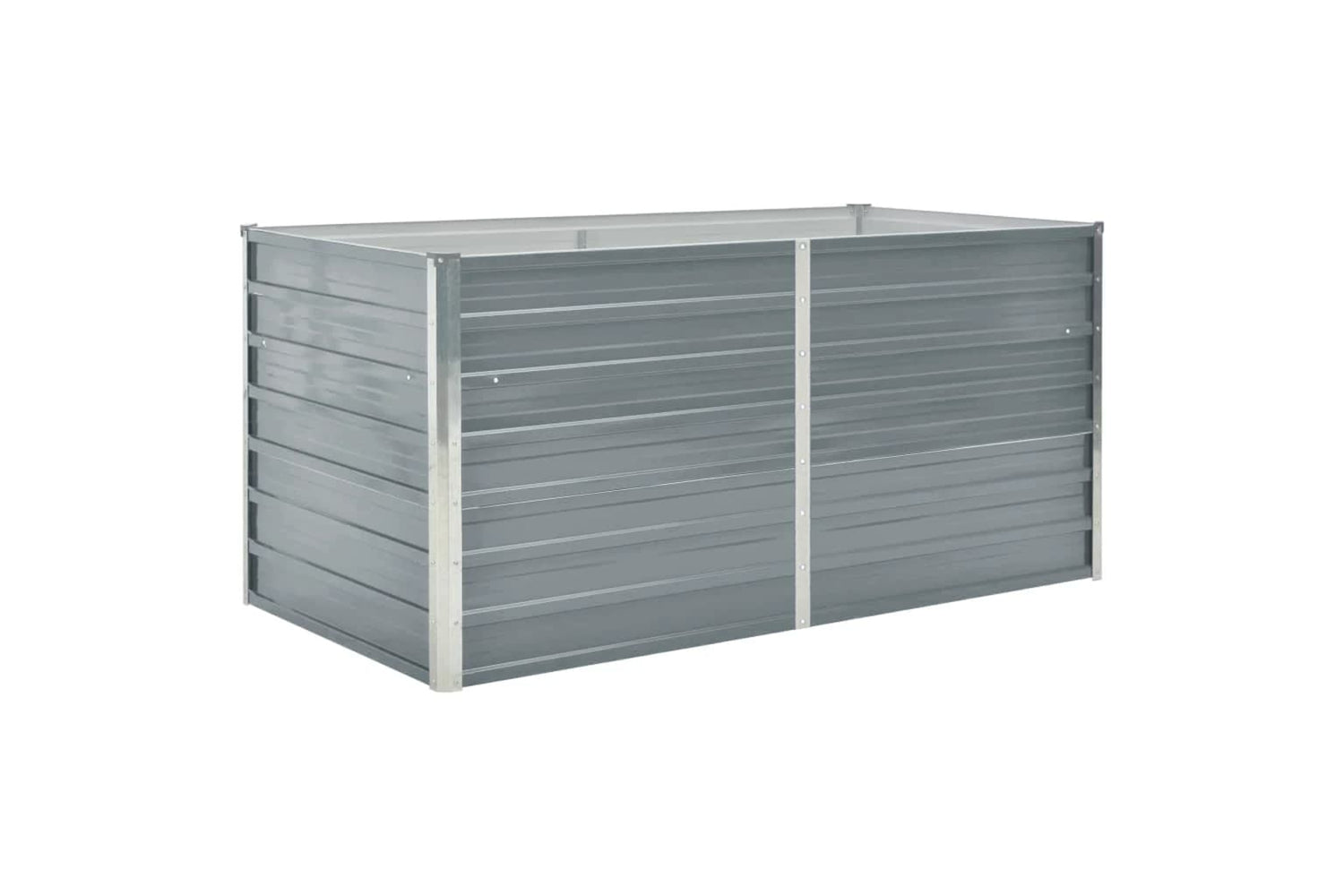 vidaXL 42404 Raised Garden Bed 160x80x77cm Galvanised Steel Grey