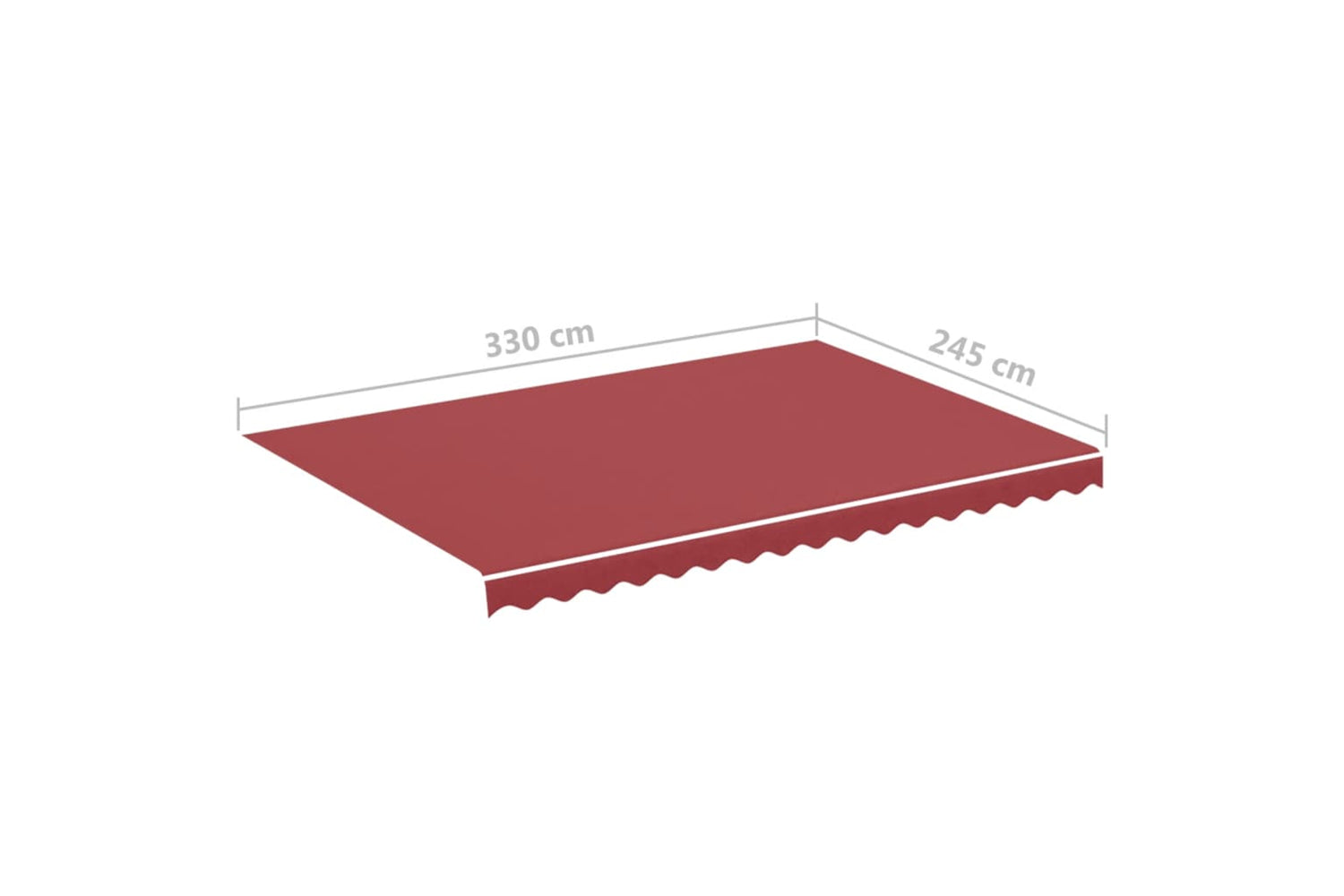 Vidaxl 311966 Replacement Fabric For Awning Burgundy Red 3.5x2.5 M-5