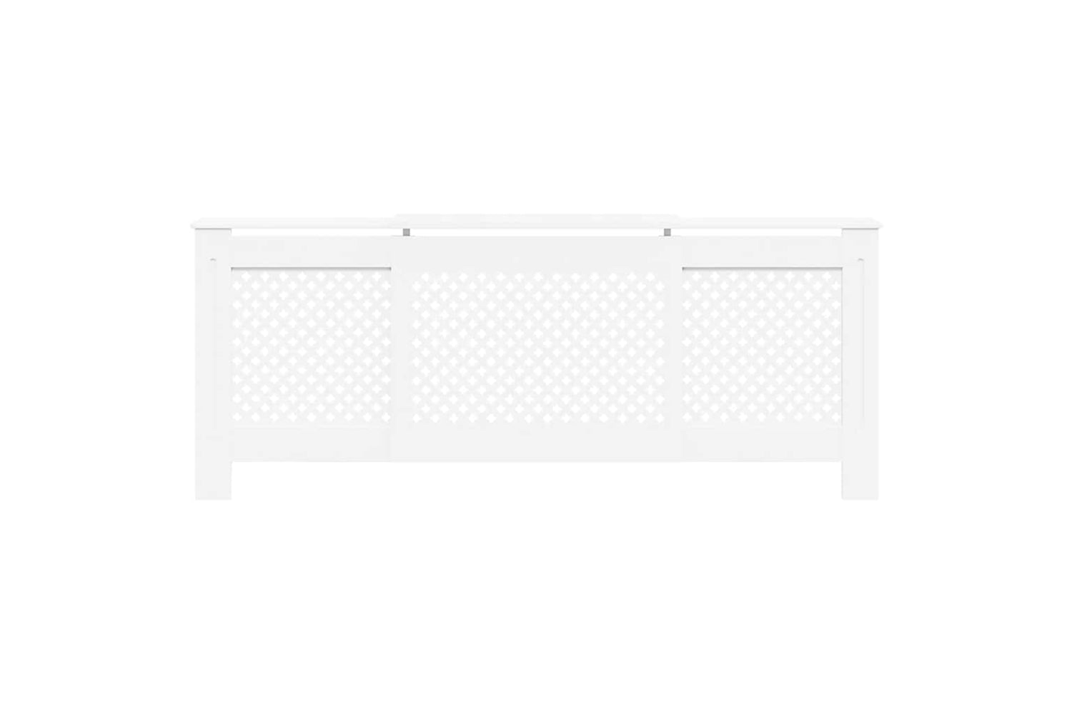 vidaXL Mdf Radiator Cover White 205cm-4