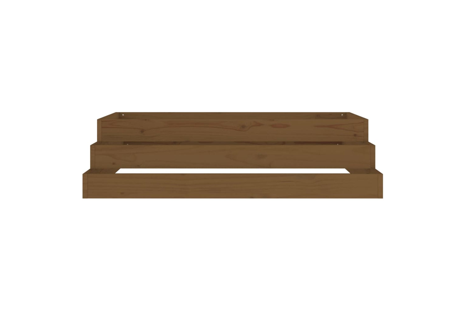 vidaXL 823902 Planter Honey Brown 110x110x27cm Solid Wood Pine-4