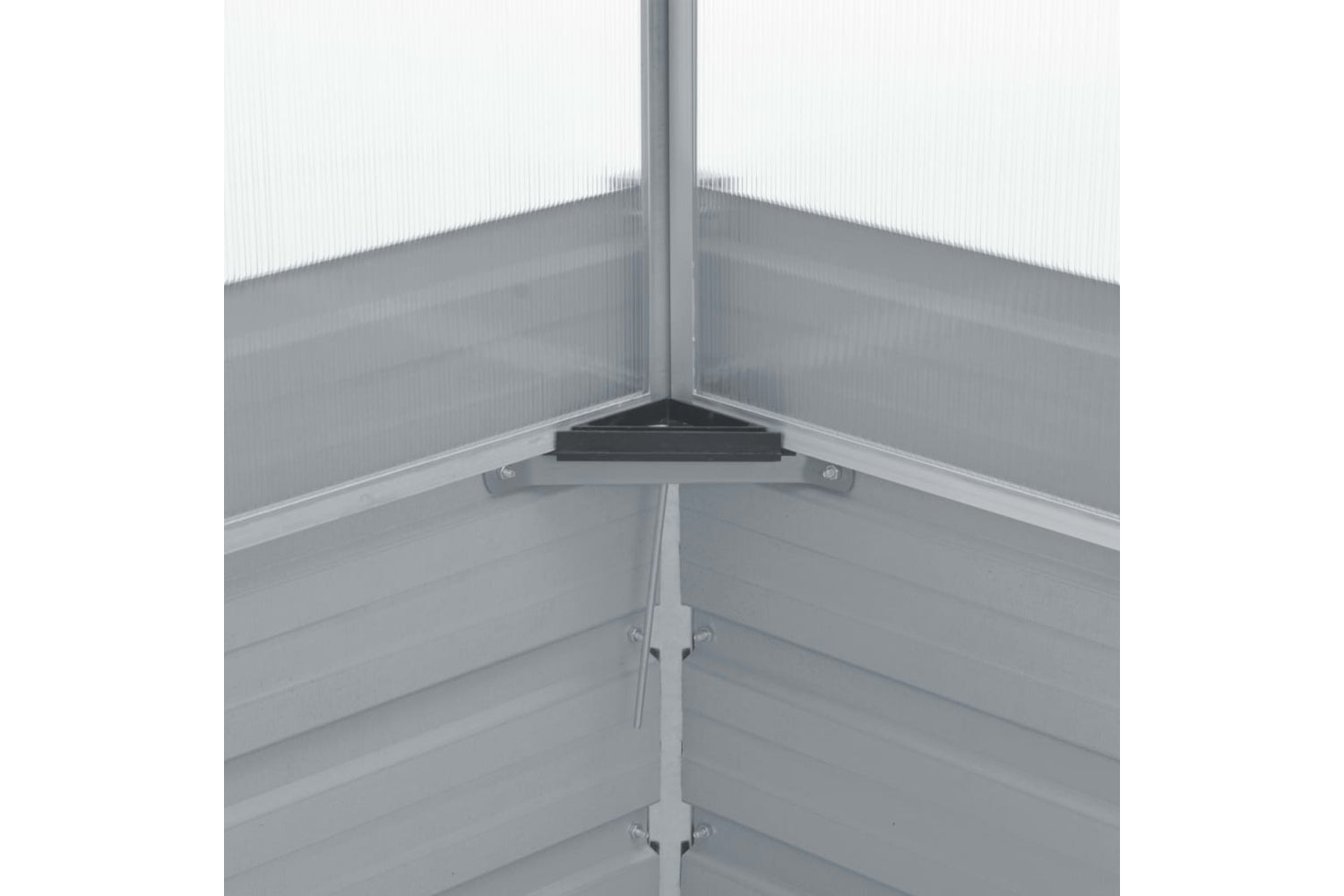 Vidaxl Greenhouse 100x100x85 Cm Galvanised Steel Grey-6