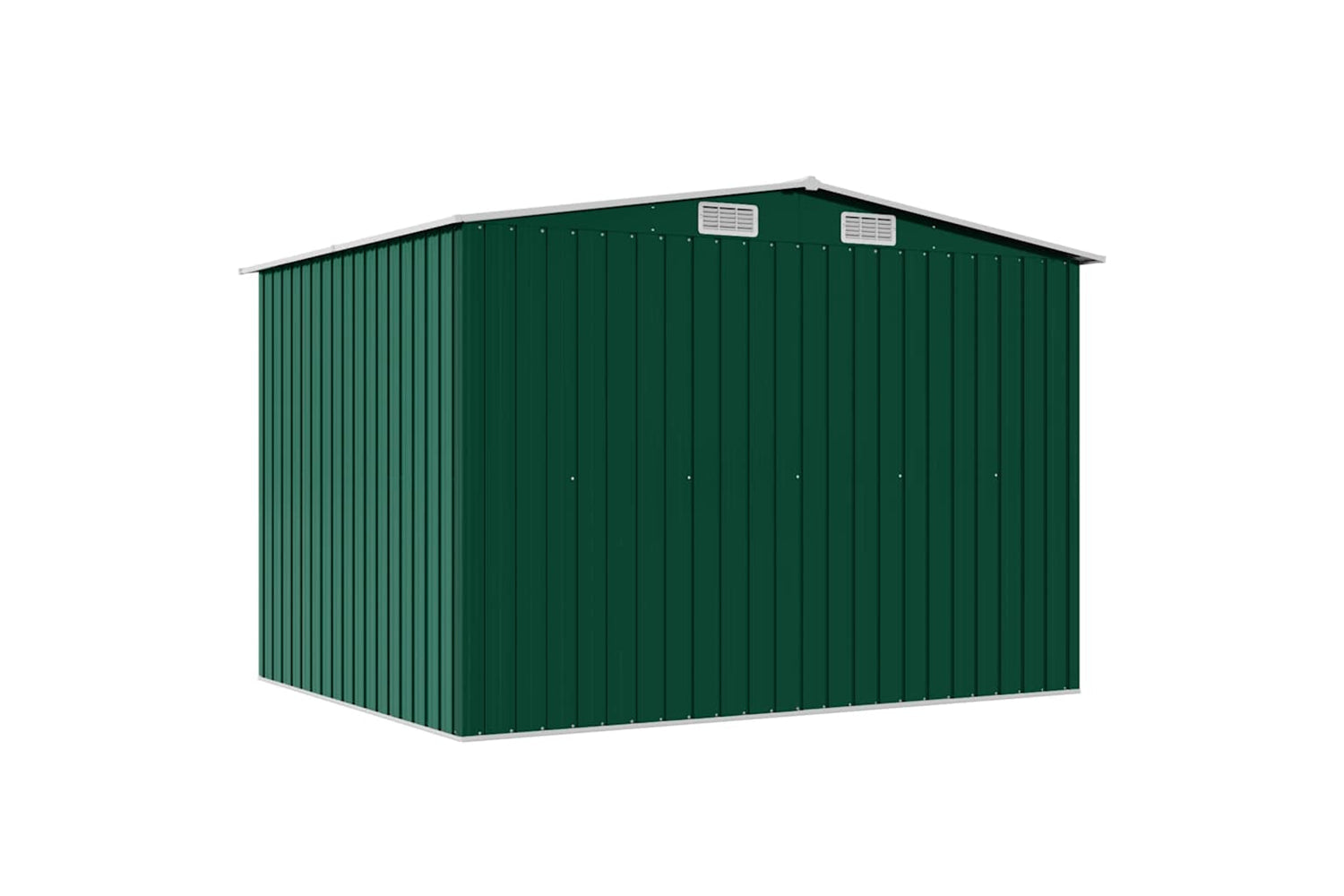 vidaXL 42910 Garden Storage Shed Green Metal 257x205x178cm-6