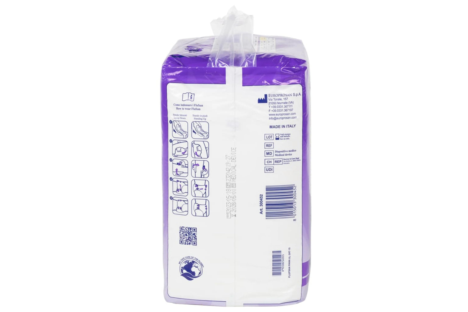 vidaXL 4008053 Flufsan Adult Diapers Disposable 15 Pcs Size Xl-4