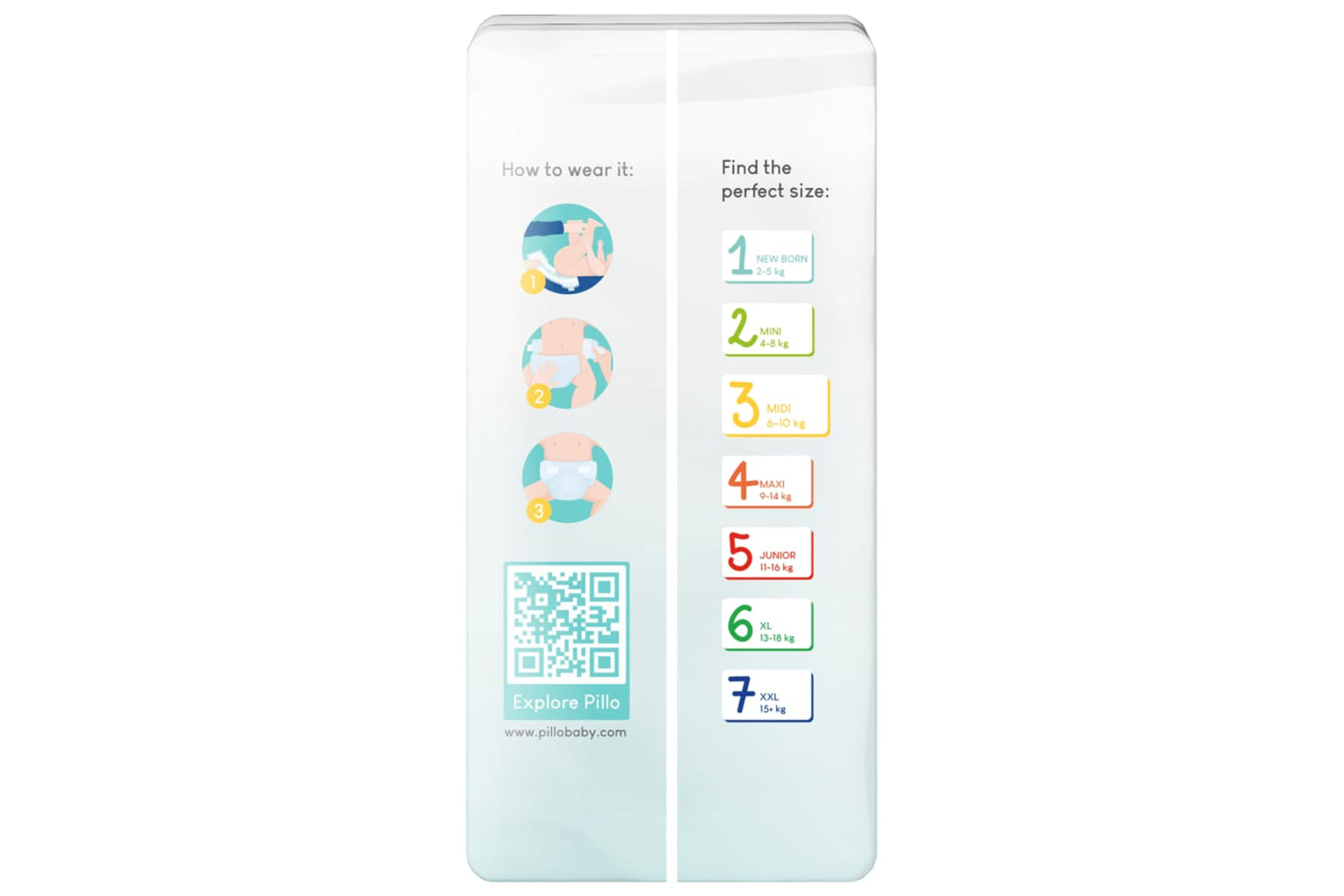 Pillo - 10416 Baby Nappies 168 Pcs Size 3 (6-10 Kg)-5