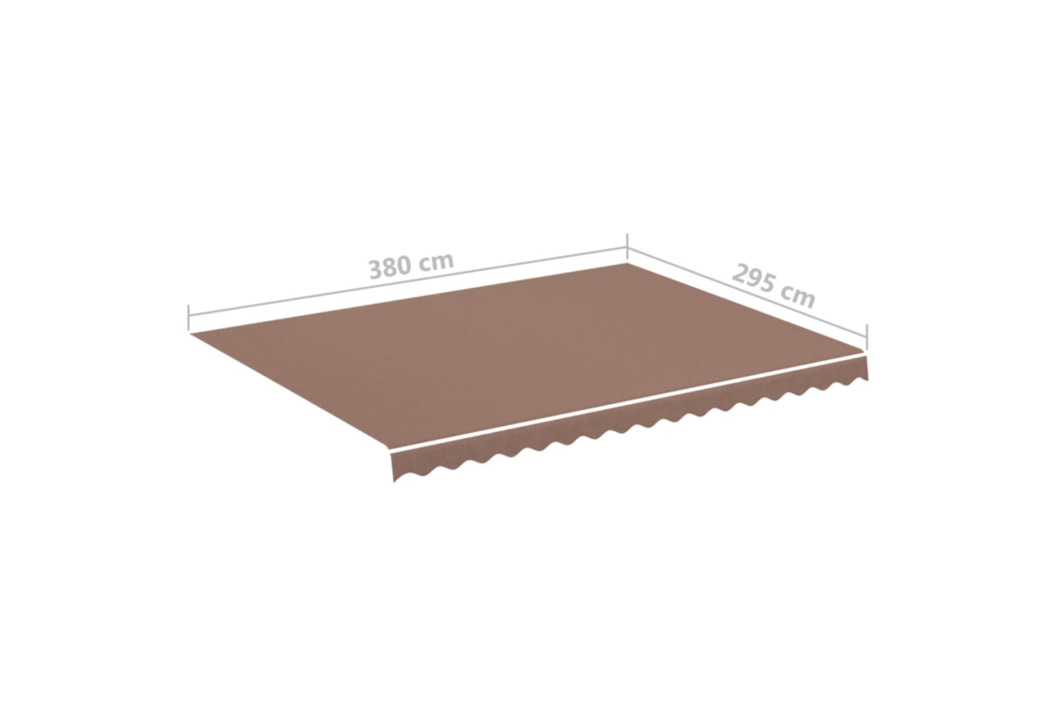 Vidaxl 311977 Replacement Fabric For Awning Brown 4x3 M-5
