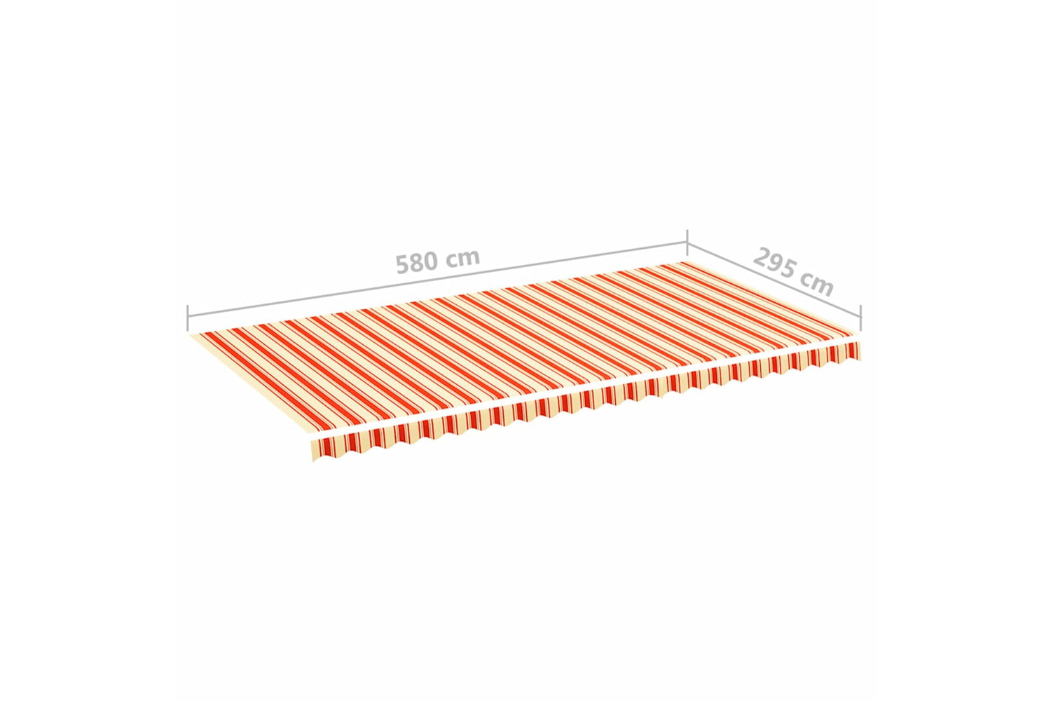 Vidaxl 312023 Replacement Fabric For Awning Yellow And Orange 6x3 M-5