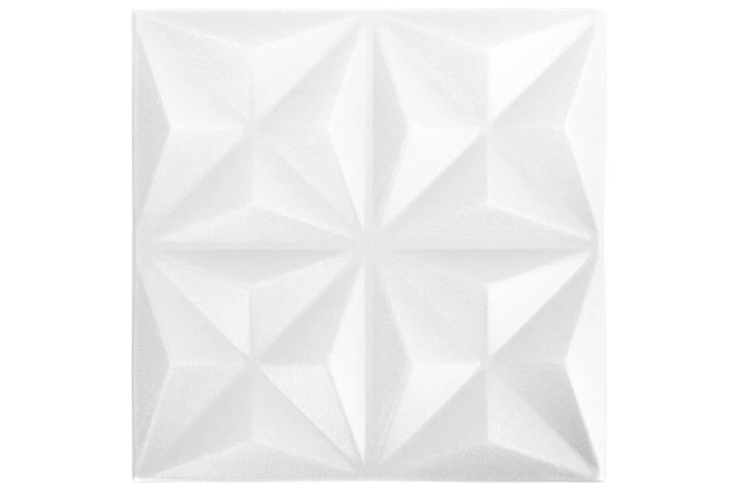 Vidaxl 3d Wall Panels 48 Pcs 50x50 Cm Origami White 12 MÂ²-2