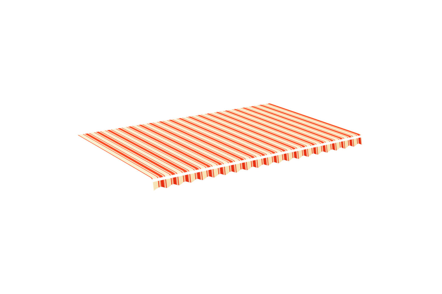 Vidaxl 312021 Replacement Fabric For Awning Yellow And Orange 5x3 M