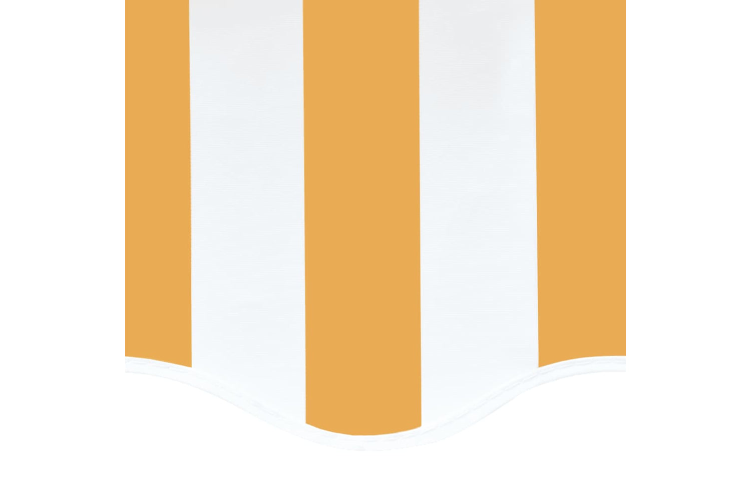 Vidaxl 311938 Replacement Fabric For Awning Yellow And White 4x3.5 M-4