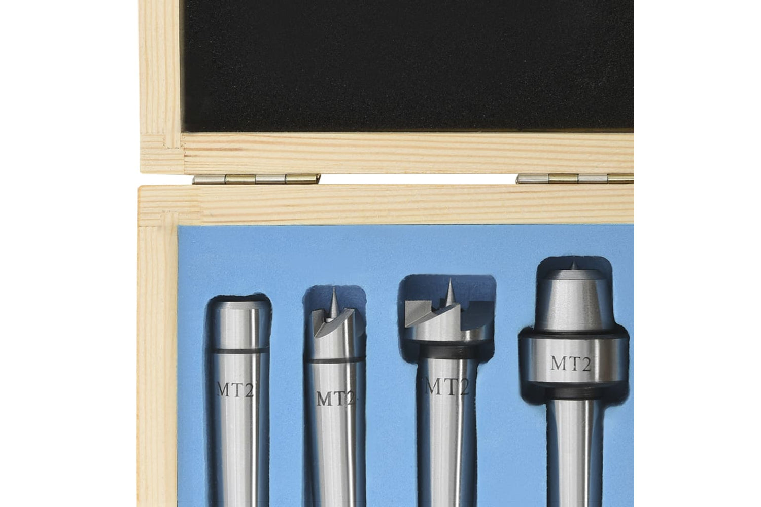 Vidaxl 146687 Wood Lathe Centers 4 Pcs Mt2 Steel-5