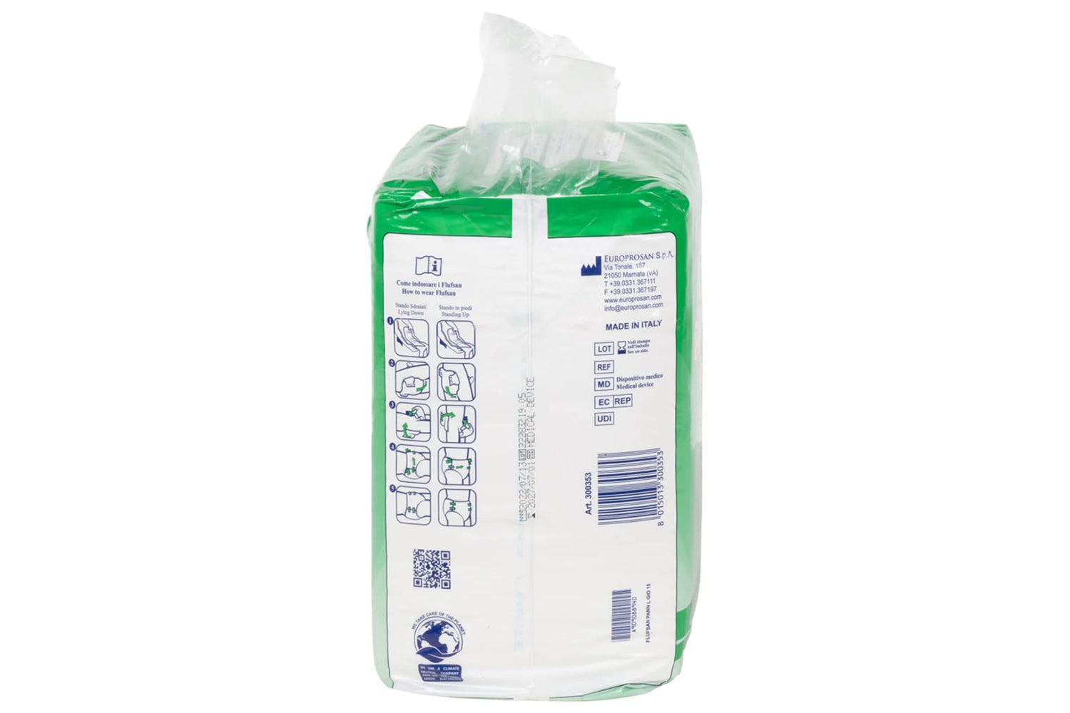 vidaXL 4008052 Flufsan Adult Diapers Disposable 15 Pcs Size L-4