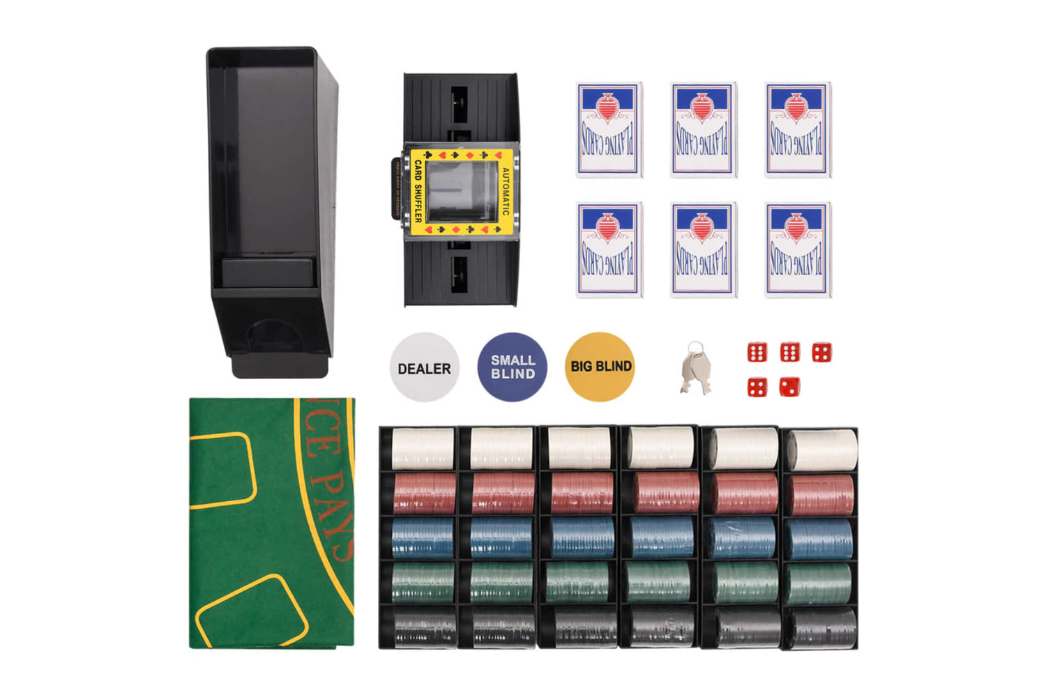 vidaXL 80413 Poker Chip Set 600 Pcs 4 G-3