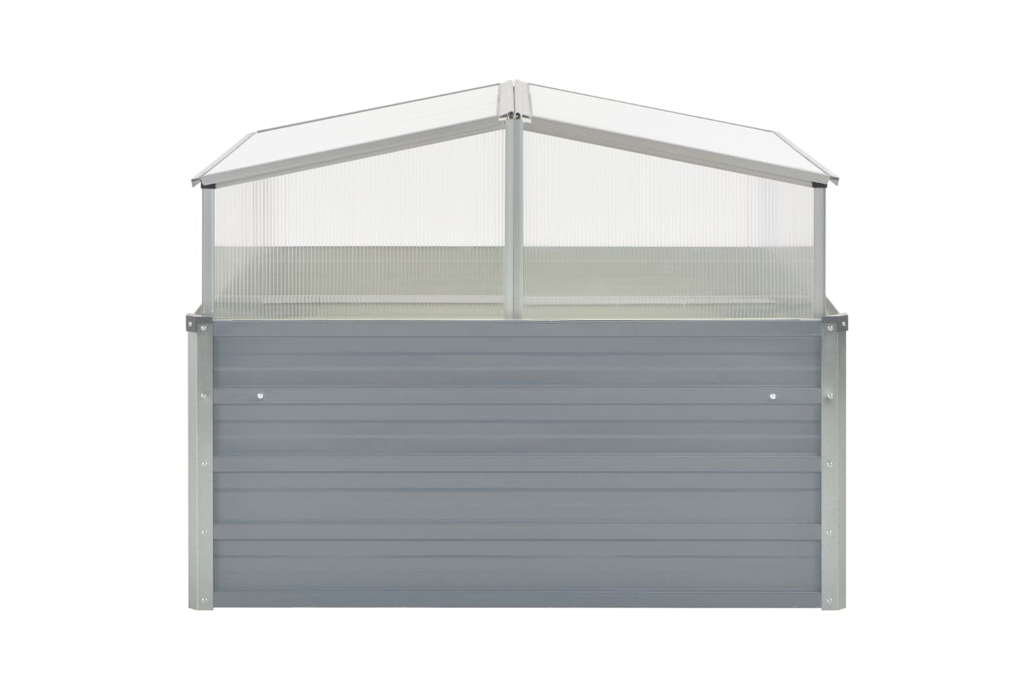 Vidaxl Greenhouse 100x100x85 Cm Galvanised Steel Grey-3