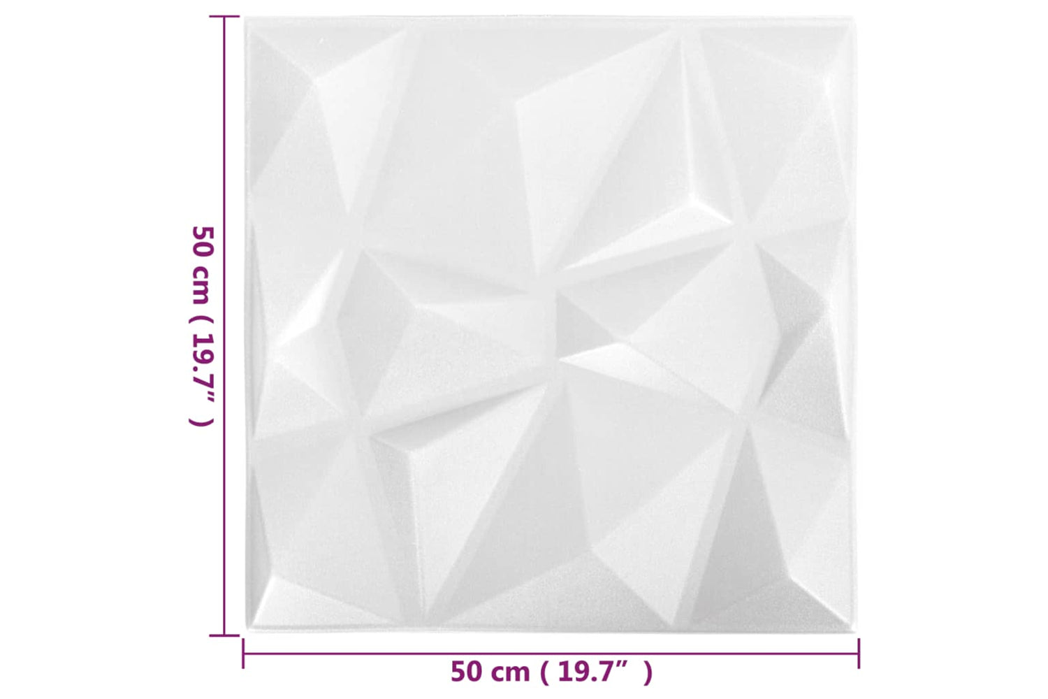 Vidaxl 3d Wall Panels 48 Pcs 50x50 Cm Diamond White 12 M²-5