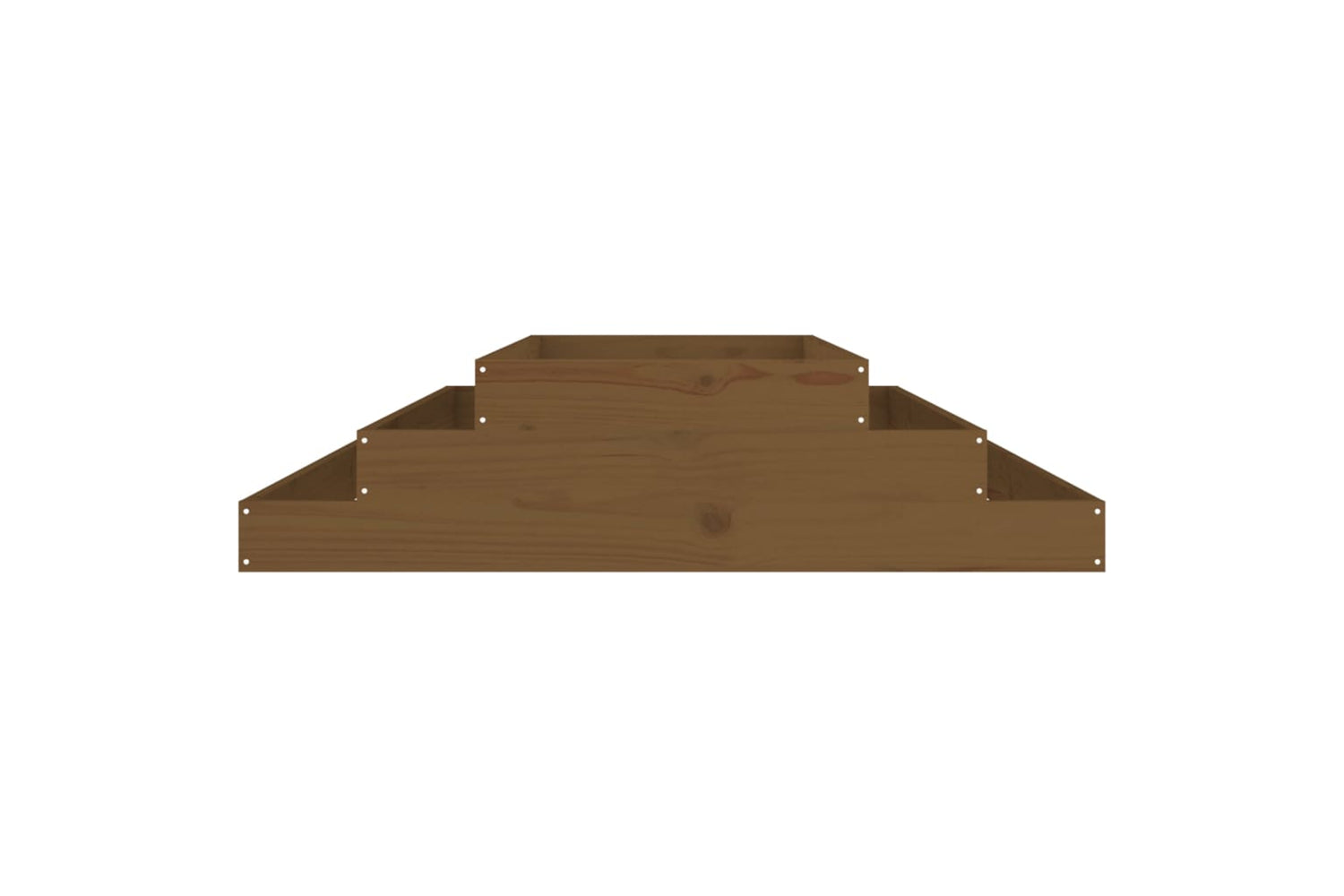 vidaXL 823902 Planter Honey Brown 110x110x27cm Solid Wood Pine-3