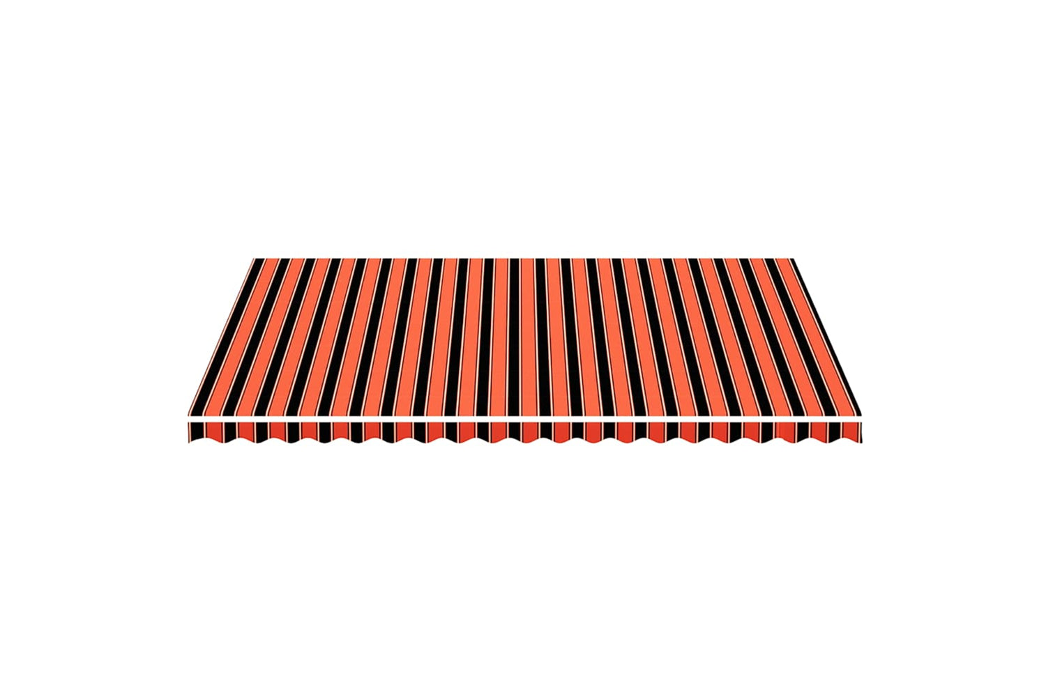 Vidaxl 311962 Replacement Fabric For Awning Orange And Brown 5x3.5 M-2