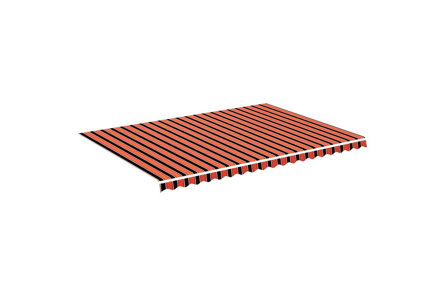 Vidaxl 311962 Replacement Fabric For Awning Orange And Brown 5x3.5 M