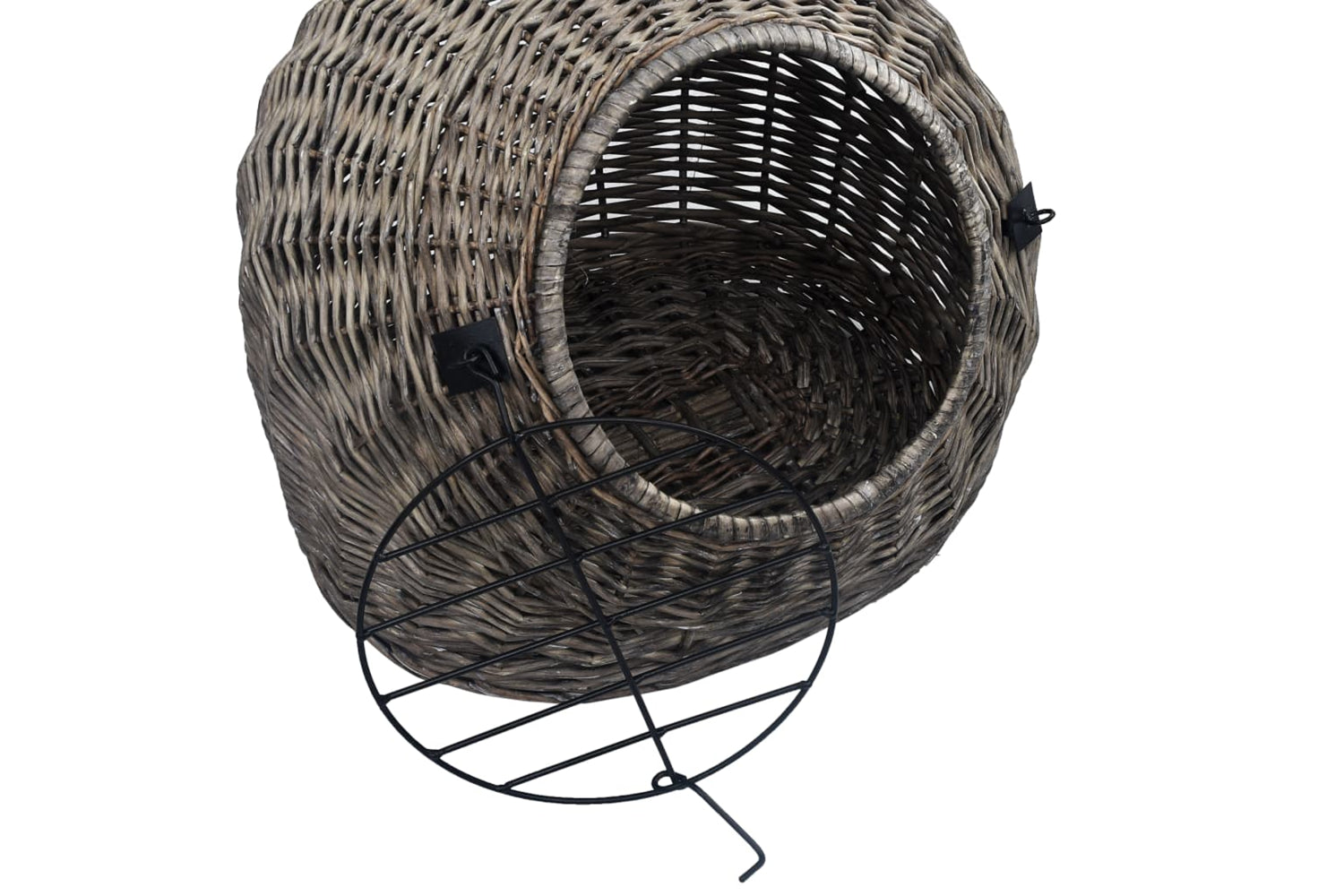 vidaXL 170905 Cat Transporter Grey 50x42x40cm Natural Willow-6